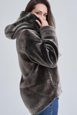 Куртка из эко меха Фредди, D'imma, цвет темно серый, фото 3