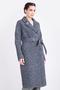 Пальто женское с поясом  ES-4-7038/20, Electrastyle цвет сине-серый foto 2