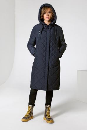Зимнее пальто DW-22411, цвет темно-синий, фото 4