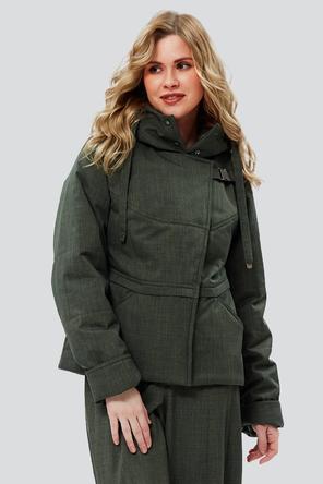 Куртка с капюшоном Бриджит, арт: DI-2358 бренд Димма, цвет зеленый, вид 3