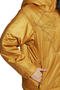 Зимняя куртка женская с капюшоном Димма артикул 2117 цвет горчичный, вид 3