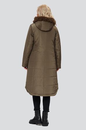 Зимнее пальто Кармен, D`IMMA Fashion Studio, цвет хаки, вид 2