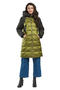 Зимнее пальто с капюшоном DIMMA артикул 2003 цвет салатовый