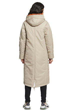 Зимнее пальто с капюшоном Олона, тм Димма цвет бежевый, вид 4