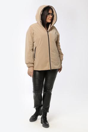 Женская куртка DW-22119, цвет бежевый, фото 3