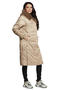 Зимнее пальто с капюшоном Димма арт 2110 цвет бежевый, фото 3