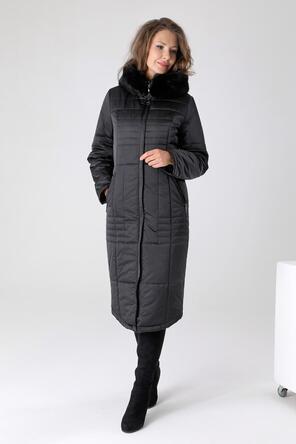 Женское зимнее пальто DW-23402, цвет черный, фото 4