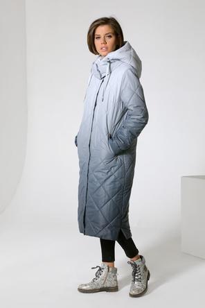 Стеганое зимнее пальто DW-22406, цвет серый, сторона 2