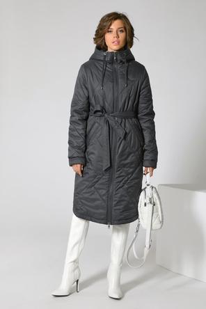 Зимнее женское пальто DW-22404, цвет графитовый, вид 3