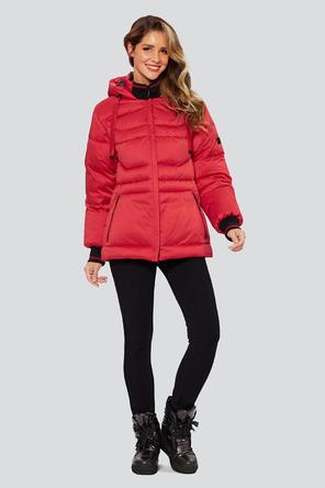 Зимняя куртка с капюшоном Аврора, артикул 2311 цвет красный, vid 1