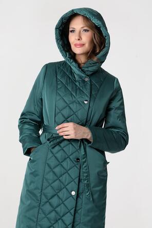 Пальто с капюшоном DW-23308, цвет темно-зеленый vid4
