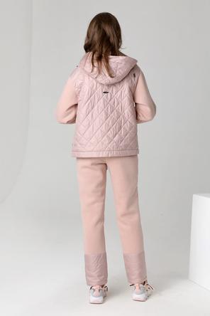 Женская весенняя куртка DW-23126, Dizzyway, цвет серо-розовый, фото 2