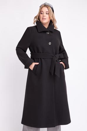 Пальто plus size арт. ES-6-0125t, Electrastyle цвет черный, вид 4