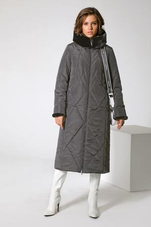 Женское зимнее пальто Dizzyway арт. DW-21403, цвет темно-серый, фото 1