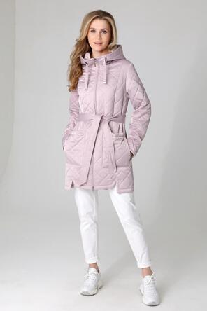 Куртка стеганая женская DW-24124, цвет серо-розовый, фото 1
