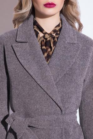 Женское классическое пальто Electra Style серого цвета, фото 2