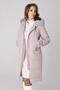 Зимнее пальто женское DW-23412 цвет серо-розовый, фото 4