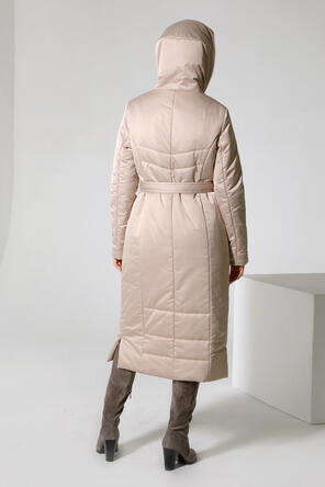 Зимнее женское пальто DW-22405, цвет бежевый, вид 4