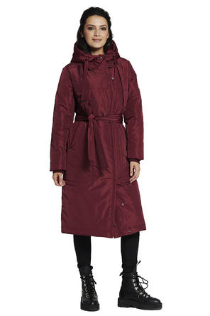 Зимнее пальто Ланчетти от Dimma, цвет брусничный фото 1
