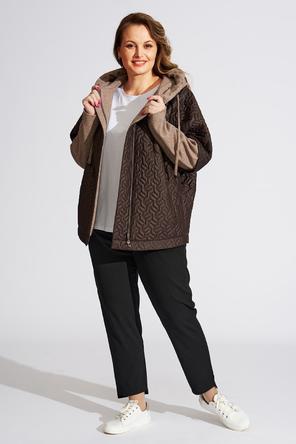 Куртка с капюшоном Браво, Dimma Fashion DI-2370, цвет темно-коричневый, фото 1