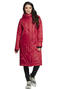 Зимнее пальто с капюшоном Димма артикул 2118 цвет красный фото 1