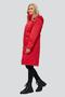 Женский утепленный плащ Аина, D'IMMA fashion studio, цвет красный, фото 2