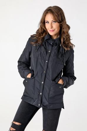 Женская стеганая куртка DW-23119, Dizzyway, цвет черный, фото 5