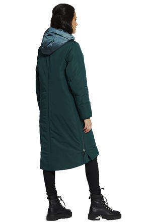 Зимнее пальто с капюшоном DIMMA артикул 2120 цвет изумрудный, фото 3