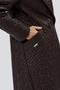 Пальто стеганое Фламенко, фирма Димма DI-2367, цвет темно-коричневый, вид 5
