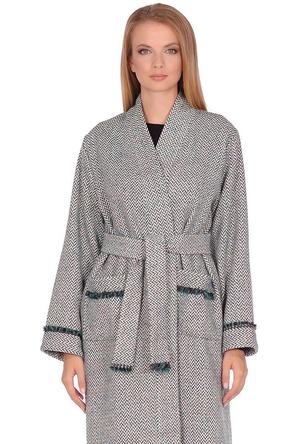 Пальто кимоно tri-18101 цвет серый
