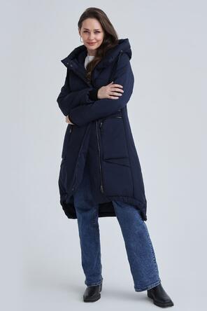 Зимнее пальто Дебора, цвет темно-синий, фото 1