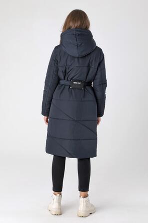 Зимнее женское пальто DW-23418, цвет темно-синий, вид 2