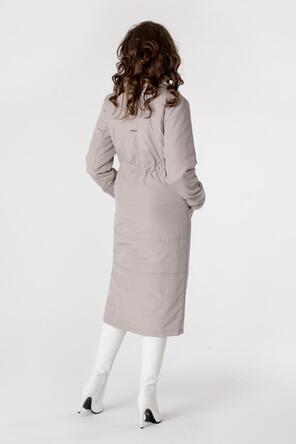 Женское стеганое пальто DW-23302, цвет серо-песочный, фото 2