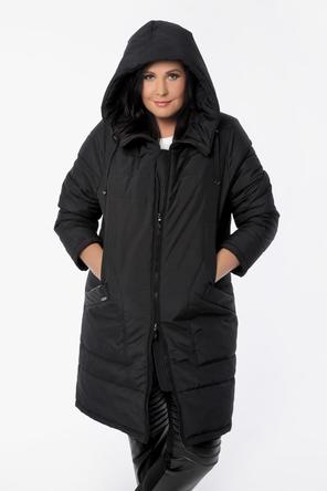 Зимнее пальто женское DW-21425 цвет черный, фото 5