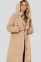 Зимнее пальто с капюшоном Регина Димма, артикул 2309, цвет песочный, фото 02