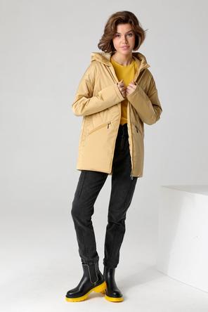 Куртка с капюшоном DW-23121, фирма Dizzyway, цвет золотисто-песочный, фото 1