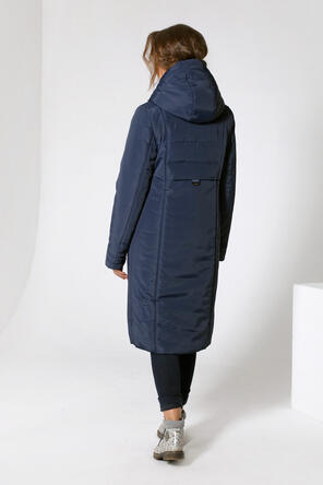 Женское зимнее пальто 22414 Dizzyway, цвет темно синий, фото 4