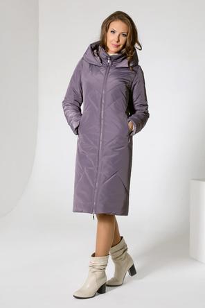 Женское зимнее пальто DW-22402 цвет серо-сиреневый, вид 2