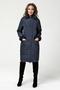 Женское стеганое пальто DW-21305, цвет темно-синий, фото 01