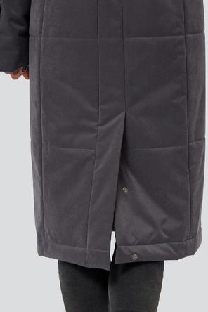 Демисезонное пальто с капюшоном Капитолина, DIMMA Studio, цвет серый, фото 5