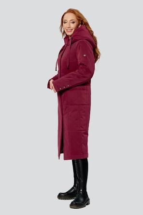 Демисезонное пальто с капюшоном Капитолина, DIMMA Studio, цвет бордовый, фото 1