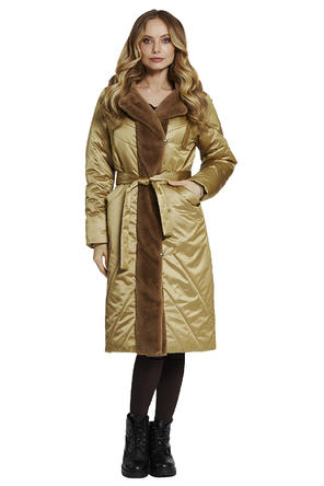 Стеганое зимнее пальто Матера от Dimma, цвет бежевый, фото 1