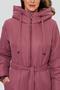 Зимнее пальто с капюшоном Фонтина Димма артикул 2312 цвет брусничный фото 12