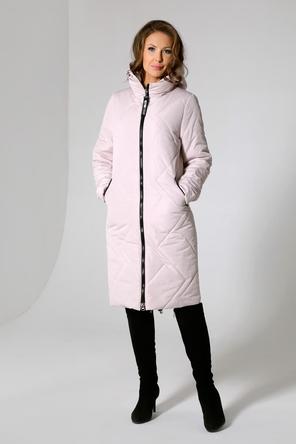 Зимнее пальто с капюшоном DW-22407, пудрового цвета, сторона 2