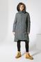 Длинное стеганое пальто DW-22412 на зиму, цвет серо-оливковый, фото 3