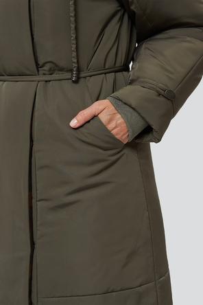 Демисезонное пальто с капюшоном Беатриз, DIMMA Studio, цвет хаки, фото 5