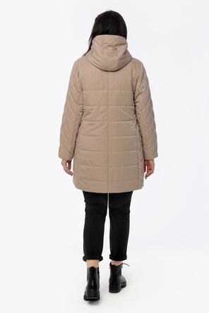 Зимнее женское пальто DW-21417, цвет бежевый, вид 3