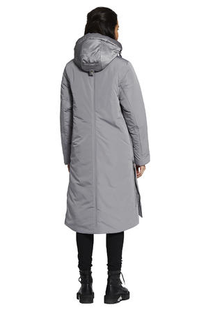 Зимнее пальто с капюшоном DIMMA артикул 2120 цвет серый, фото 3