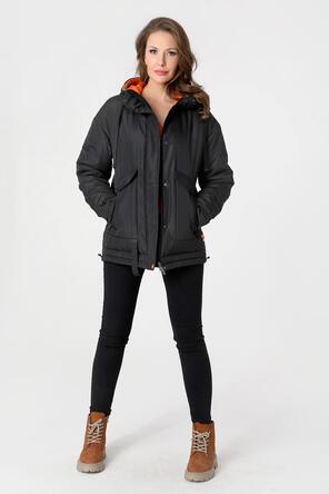 Женская куртка с капюшоном DW-23333, цвет черный, фото 5