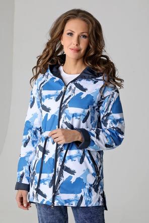 Куртка двухсторонняя женская DW-23120, фирма Dizzyway, цвет темно-синий, вид 5